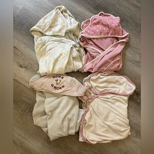 Baby bath towels hooded baby girl bath towels